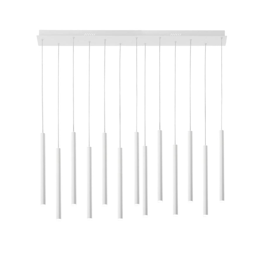 Sospensione LED tubolare base rettangolare in metallo bianco-nero-oro 65W 6110LM CCT PYPE-SQ13 Sospensione LED tubolare base rettangolare in metallo bianco-nero-oro 65W 6110LM CCT PYPE-SQ13